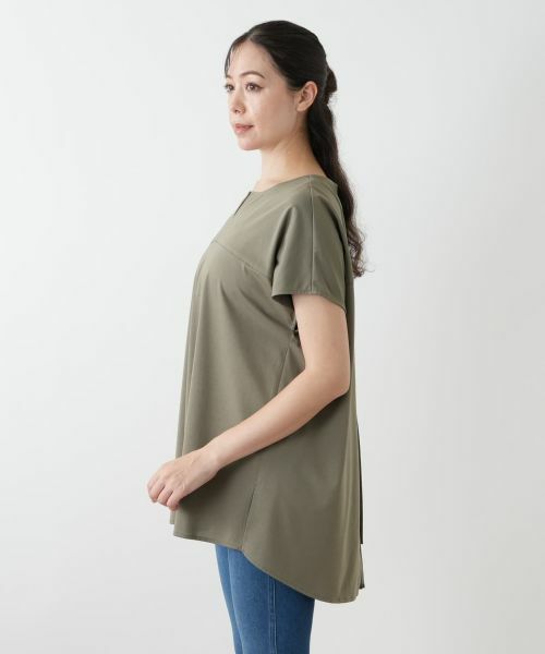 Leilian PLUS HOUSE / レリアンプラスハウス シャツ・ブラウス | バック切替キーネックブラウス | 詳細11