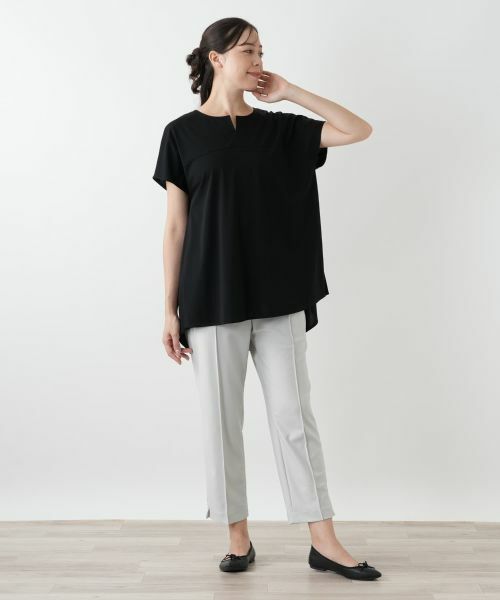 Leilian PLUS HOUSE / レリアンプラスハウス シャツ・ブラウス | バック切替キーネックブラウス | 詳細4