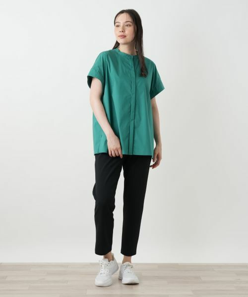 Leilian PLUS HOUSE / レリアンプラスハウス シャツ・ブラウス | バンドカラーブラウス【プラス企画】 | 詳細1