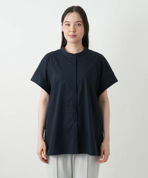 Leilian PLUS HOUSE / レリアンプラスハウス シャツ・ブラウス | バンドカラーブラウス【プラス企画】 | 詳細10