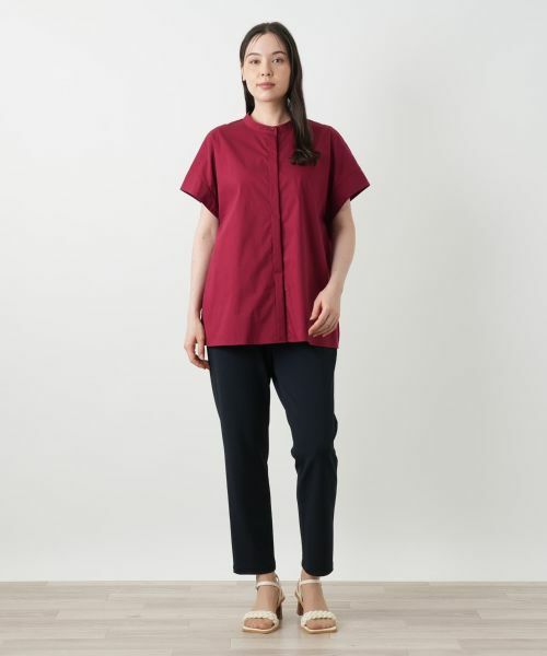 Leilian PLUS HOUSE / レリアンプラスハウス シャツ・ブラウス | バンドカラーブラウス【プラス企画】 | 詳細4