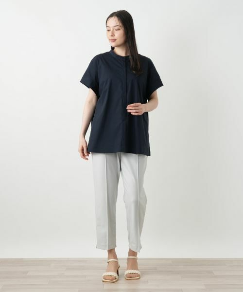 Leilian PLUS HOUSE / レリアンプラスハウス シャツ・ブラウス | バンドカラーブラウス【プラス企画】 | 詳細7