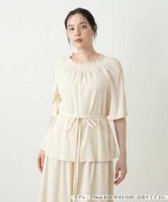 Leilian PLUS HOUSE / レリアンプラスハウス シャツ・ブラウス | フレアブラウス【BOURGE】