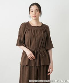 Leilian PLUS HOUSE / レリアンプラスハウス シャツ・ブラウス | フレアブラウス【BOURGE】