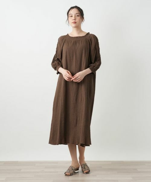 Leilian PLUS HOUSE / レリアンプラスハウス ドレス | ギャザーワンピース【BOURGE】 | 詳細1