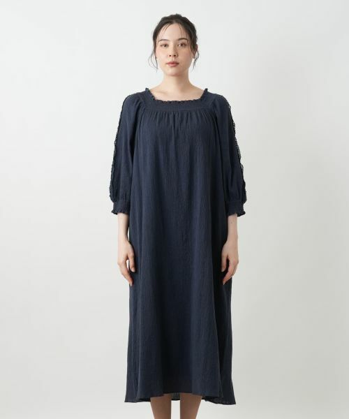 Leilian PLUS HOUSE / レリアンプラスハウス ドレス | ギャザーワンピース【BOURGE】 | 詳細10