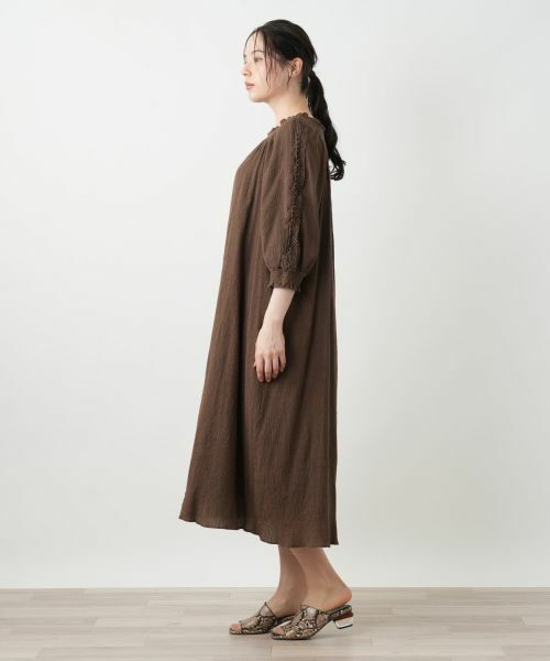 Leilian PLUS HOUSE / レリアンプラスハウス ドレス | ギャザーワンピース【BOURGE】 | 詳細2