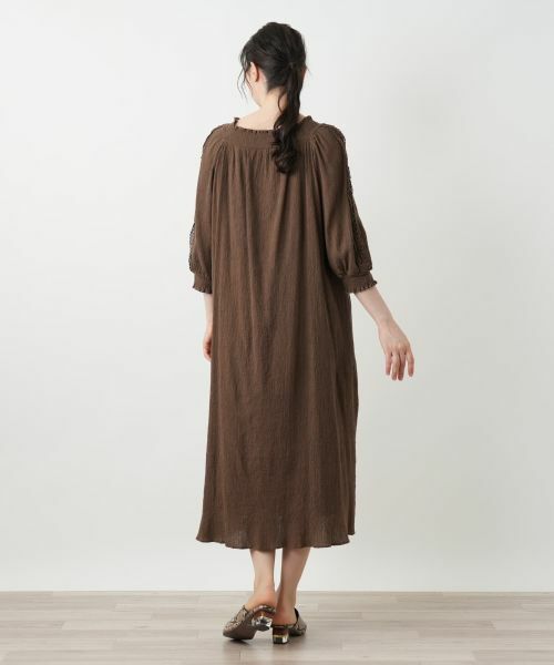 Leilian PLUS HOUSE / レリアンプラスハウス ドレス | ギャザーワンピース【BOURGE】 | 詳細3