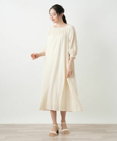 Leilian PLUS HOUSE / レリアンプラスハウス ドレス | ギャザーワンピース【BOURGE】 | 詳細4