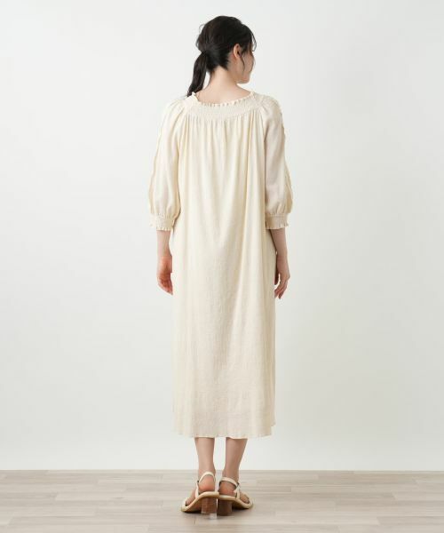 Leilian PLUS HOUSE / レリアンプラスハウス ドレス | ギャザーワンピース【BOURGE】 | 詳細6