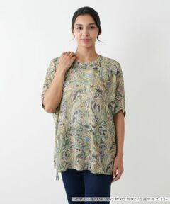 Leilian PLUS HOUSE / レリアンプラスハウス シャツ・ブラウス | ペイズリー柄ブラウス【プラス企画】