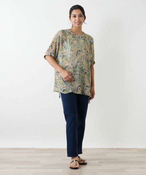 Leilian PLUS HOUSE / レリアンプラスハウス シャツ・ブラウス | ペイズリー柄ブラウス【プラス企画】 | 詳細1