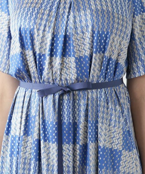 Leilian PLUS HOUSE / レリアンプラスハウス ドレス | 幾何学柄フレアワンピース【ROCHAS Premiere】 | 詳細14