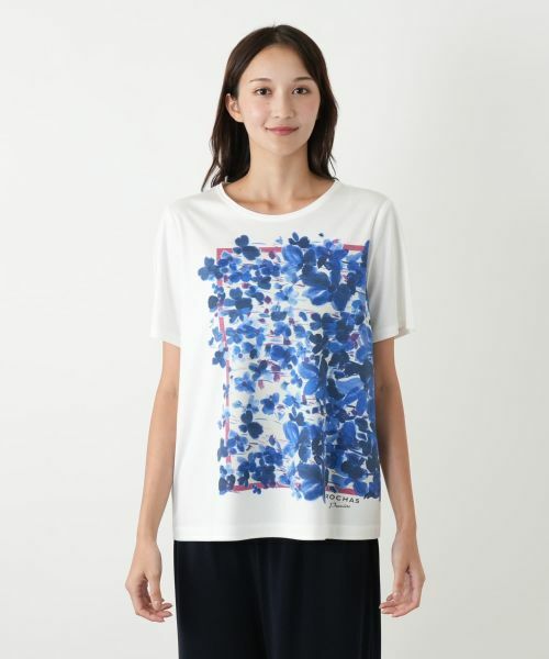 Leilian PLUS HOUSE / レリアンプラスハウス Tシャツ | プリントカットソー【ROCHAS Premiere】 | 詳細4