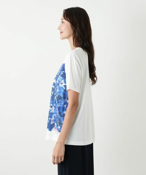 Leilian PLUS HOUSE / レリアンプラスハウス Tシャツ | プリントカットソー【ROCHAS Premiere】 | 詳細5