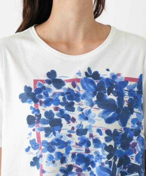 Leilian PLUS HOUSE / レリアンプラスハウス Tシャツ | プリントカットソー【ROCHAS Premiere】 | 詳細7