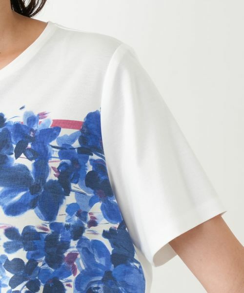 Leilian PLUS HOUSE / レリアンプラスハウス Tシャツ | プリントカットソー【ROCHAS Premiere】 | 詳細9