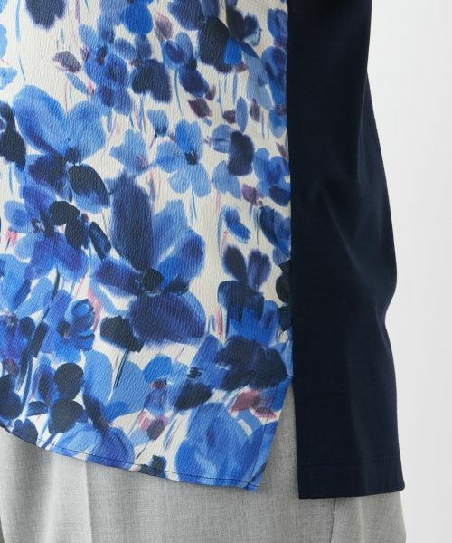 Leilian PLUS HOUSE / レリアンプラスハウス シャツ・ブラウス | 【ウォッシャブル】プリント切替ブラウス【ROCHAS Premiere】 | 詳細10