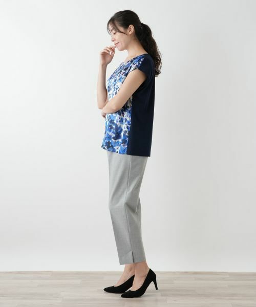 Leilian PLUS HOUSE / レリアンプラスハウス シャツ・ブラウス | 【ウォッシャブル】プリント切替ブラウス【ROCHAS Premiere】 | 詳細2