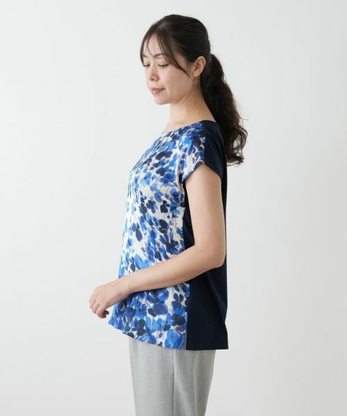 Leilian PLUS HOUSE / レリアンプラスハウス シャツ・ブラウス | 【ウォッシャブル】プリント切替ブラウス【ROCHAS Premiere】 | 詳細5