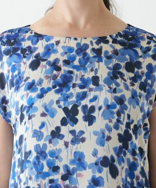 Leilian PLUS HOUSE / レリアンプラスハウス シャツ・ブラウス | 【ウォッシャブル】プリント切替ブラウス【ROCHAS Premiere】 | 詳細7