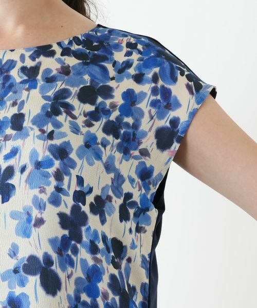 Leilian PLUS HOUSE / レリアンプラスハウス シャツ・ブラウス | 【ウォッシャブル】プリント切替ブラウス【ROCHAS Premiere】 | 詳細9