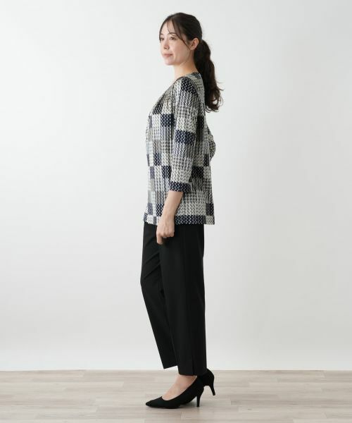 Leilian PLUS HOUSE / レリアンプラスハウス カットソー | プリントカットソー【ROCHAS Premiere】 | 詳細2