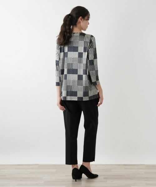 Leilian PLUS HOUSE / レリアンプラスハウス カットソー | プリントカットソー【ROCHAS Premiere】 | 詳細3