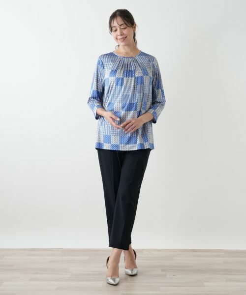 Leilian PLUS HOUSE / レリアンプラスハウス カットソー | プリントカットソー【ROCHAS Premiere】 | 詳細4