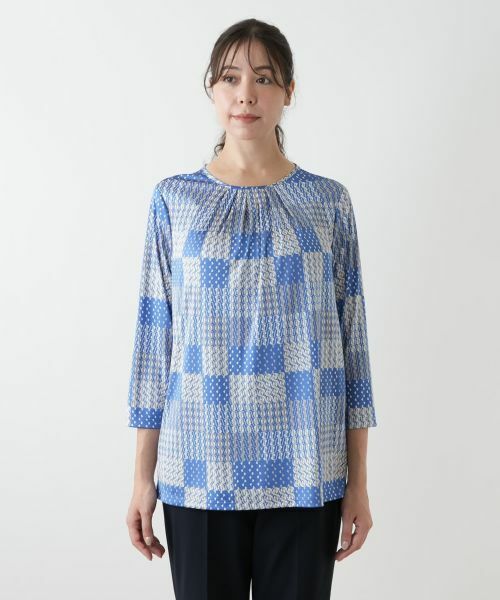 Leilian PLUS HOUSE / レリアンプラスハウス カットソー | プリントカットソー【ROCHAS Premiere】 | 詳細7