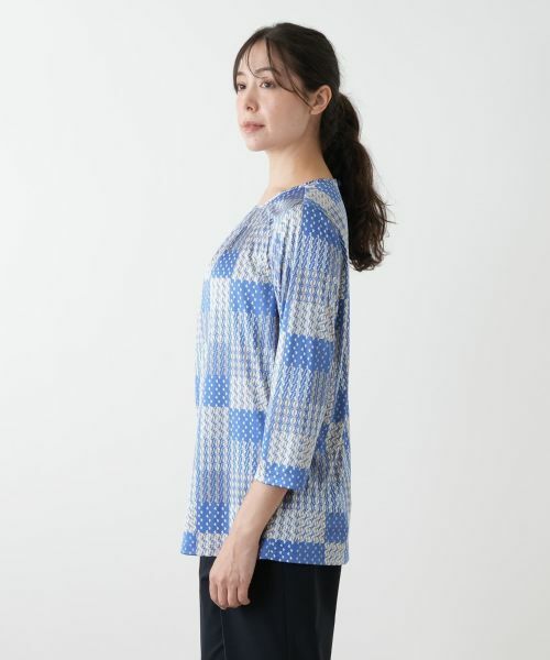 Leilian PLUS HOUSE / レリアンプラスハウス カットソー | プリントカットソー【ROCHAS Premiere】 | 詳細8