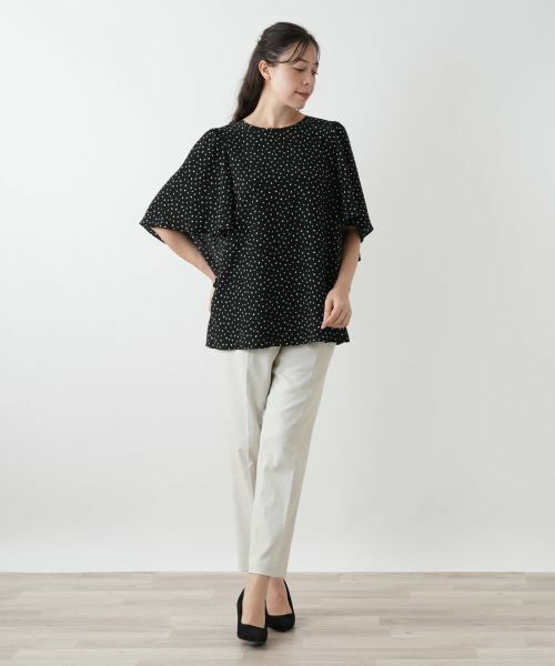 Leilian PLUS HOUSE / レリアンプラスハウス シャツ・ブラウス | バタフライスリーブブラウス【プラス企画】 | 詳細1