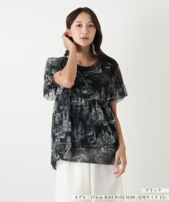 Leilian PLUS HOUSE / レリアンプラスハウス シャツ・ブラウス | プリントブラウス【BOURGE】