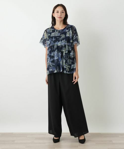 Leilian PLUS HOUSE / レリアンプラスハウス シャツ・ブラウス | プリントブラウス【BOURGE】 | 詳細4