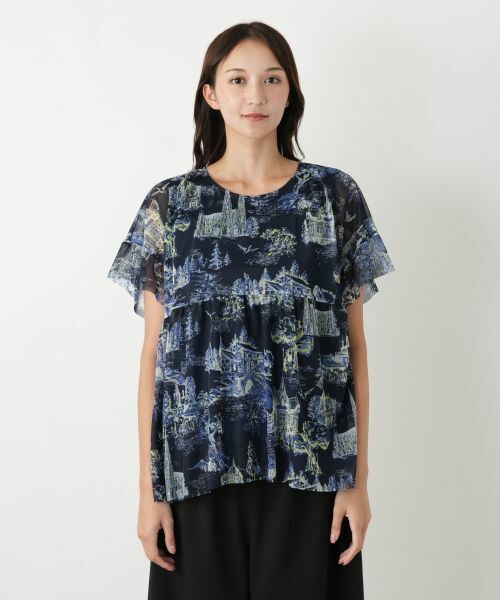 Leilian PLUS HOUSE / レリアンプラスハウス シャツ・ブラウス | プリントブラウス【BOURGE】 | 詳細7