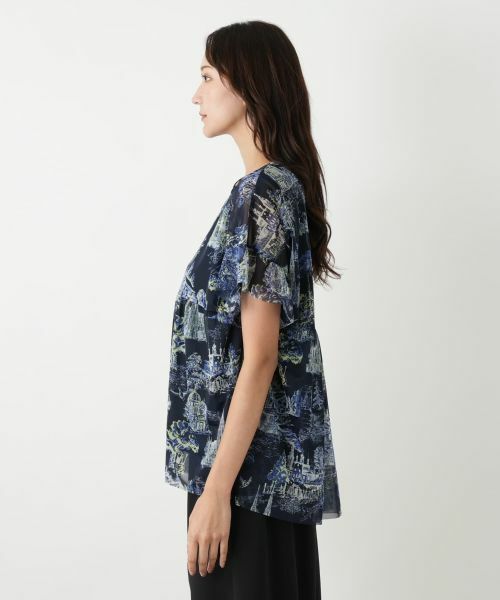 Leilian PLUS HOUSE / レリアンプラスハウス シャツ・ブラウス | プリントブラウス【BOURGE】 | 詳細8