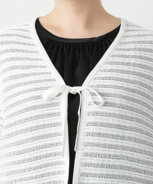 Leilian PLUS HOUSE / レリアンプラスハウス カーディガン・ボレロ | ショートカーディガン【BOURGE】 | 詳細10