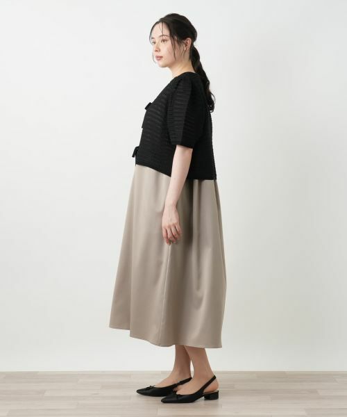 Leilian PLUS HOUSE / レリアンプラスハウス カーディガン・ボレロ | ショートカーディガン【BOURGE】 | 詳細2