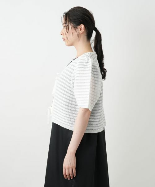 Leilian PLUS HOUSE / レリアンプラスハウス カーディガン・ボレロ | ショートカーディガン【BOURGE】 | 詳細8