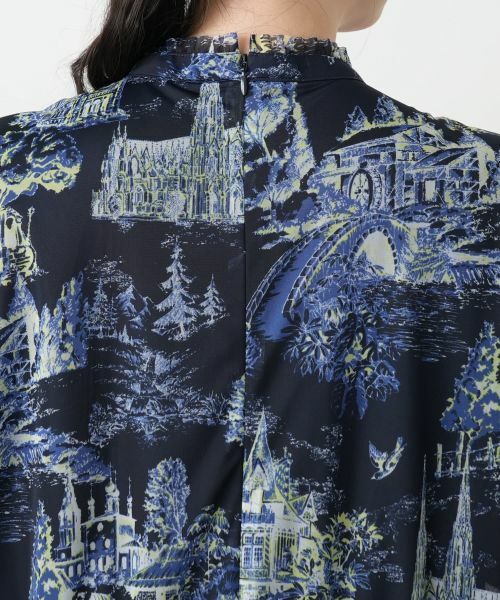 Leilian PLUS HOUSE / レリアンプラスハウス ドレス | プリントフレアワンピース【BOURGE】 | 詳細12