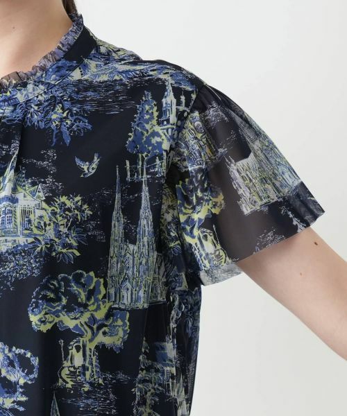 Leilian PLUS HOUSE / レリアンプラスハウス ドレス | プリントフレアワンピース【BOURGE】 | 詳細13