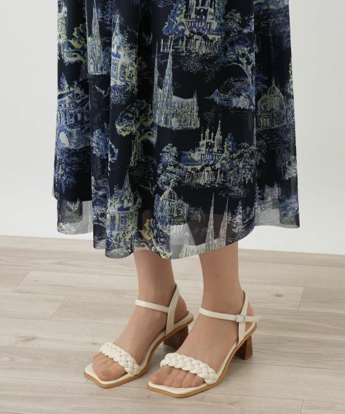 Leilian PLUS HOUSE / レリアンプラスハウス ドレス | プリントフレアワンピース【BOURGE】 | 詳細14