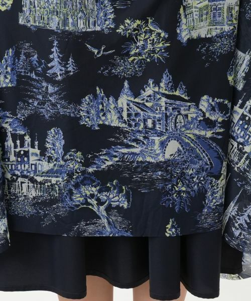 Leilian PLUS HOUSE / レリアンプラスハウス ドレス | プリントフレアワンピース【BOURGE】 | 詳細15