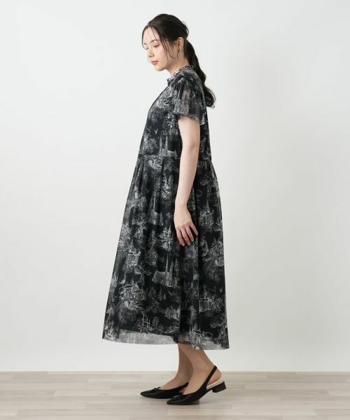 Leilian PLUS HOUSE / レリアンプラスハウス ドレス | プリントフレアワンピース【BOURGE】 | 詳細3
