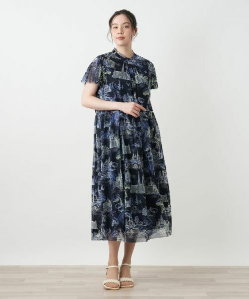 Leilian PLUS HOUSE / レリアンプラスハウス ドレス | プリントフレアワンピース【BOURGE】 | 詳細5