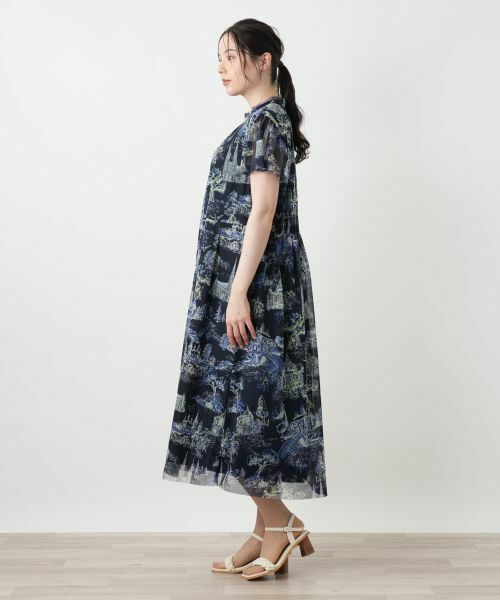 Leilian PLUS HOUSE / レリアンプラスハウス ドレス | プリントフレアワンピース【BOURGE】 | 詳細6