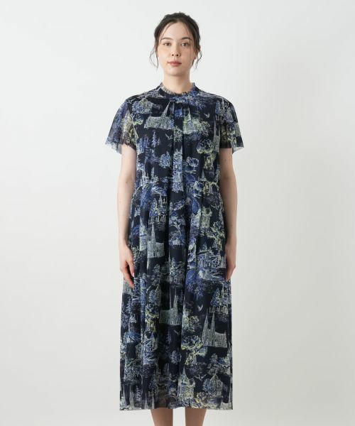 Leilian PLUS HOUSE / レリアンプラスハウス ドレス | プリントフレアワンピース【BOURGE】 | 詳細8
