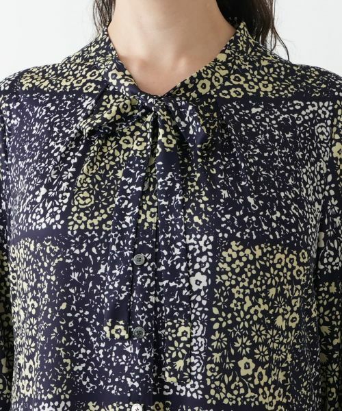 Leilian PLUS HOUSE / レリアンプラスハウス ドレス | プリントボウタイワンピース【ROCHAS Premiere】 | 詳細7