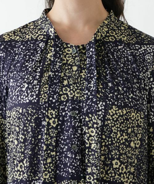 Leilian PLUS HOUSE / レリアンプラスハウス ドレス | プリントボウタイワンピース【ROCHAS Premiere】 | 詳細9