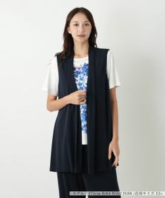 Leilian PLUS HOUSE / レリアンプラスハウス テーラードジャケット | ロングベスト【ROCHAS Premiere】